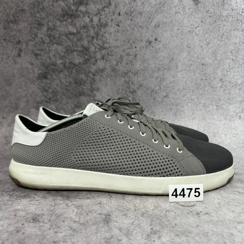 Cole Haan GrandPro Rally Sneakers Mens 13 Grey Laser Cut Knit Stitchlite C26625